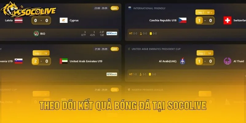 Theo Dõi Kết Quả Bóng Đá Tại Socolive
