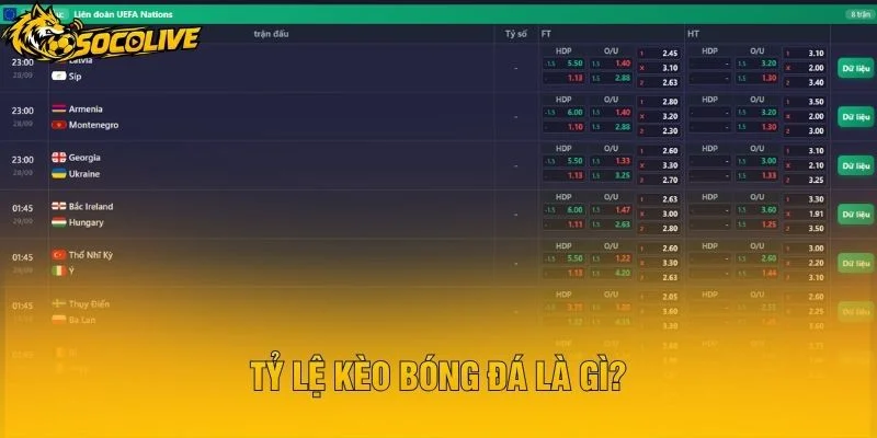 Tỷ Lệ Kèo Bóng Đá Là Gì?